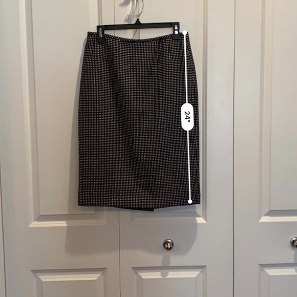 Le Suit Separates Black and White Polka Dot Skirt Size 6 - Picture 7 of 7